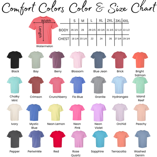 Sailboat USA - Comfort Colors 1717 T-Shirt – Embroidery