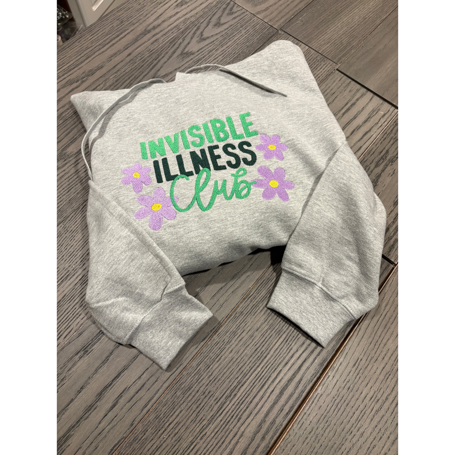 Invisible Illness Club- Gildan SF000 Crew/Gildan SF500 Hoodie– Embroidery