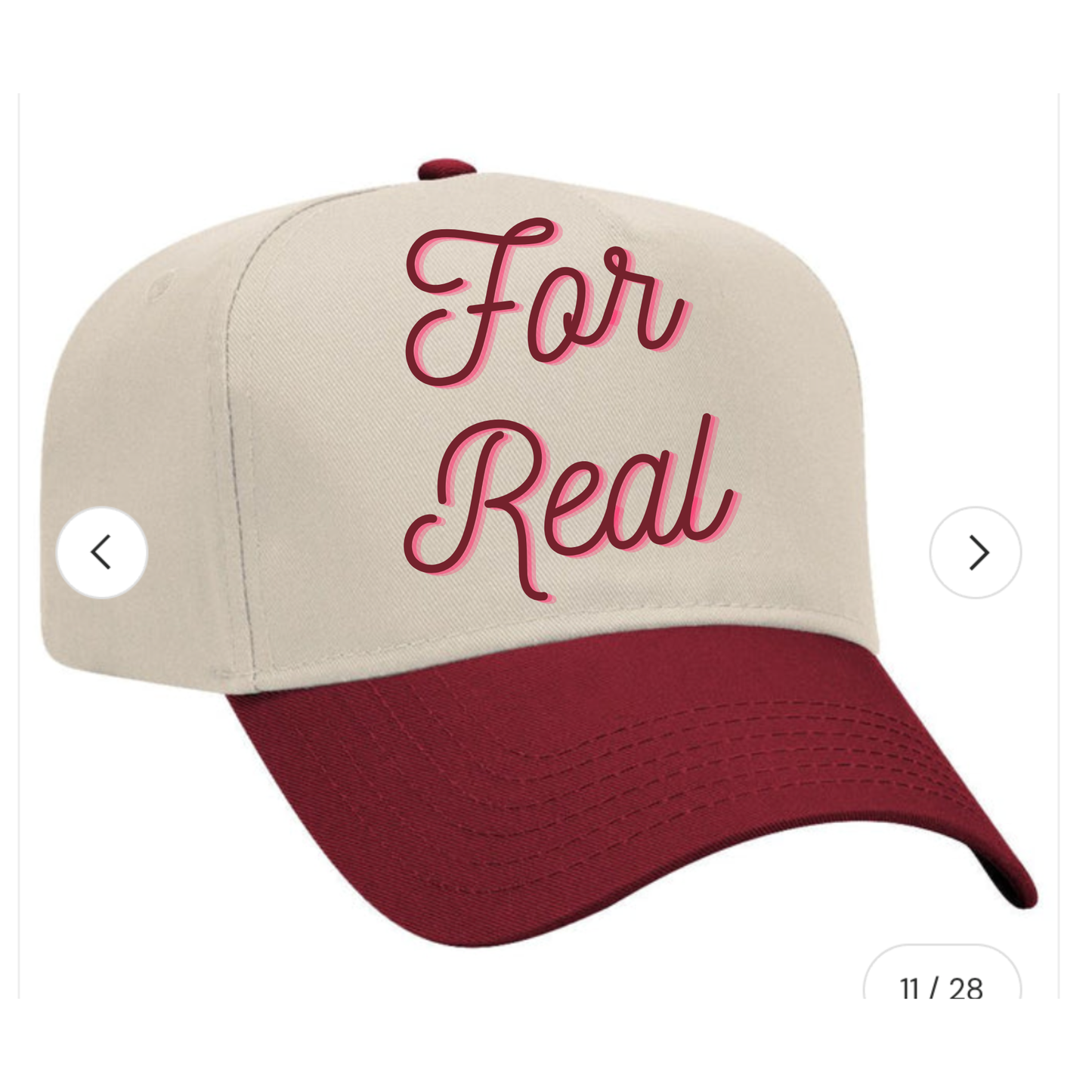 Customize A 5- Panel Structured Hat-Embroidered