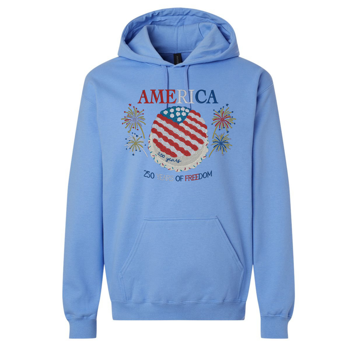 America250 Years of Freedom - Gildan SF000 Crew/Gildan SF500 Hoodie– Embroidery
