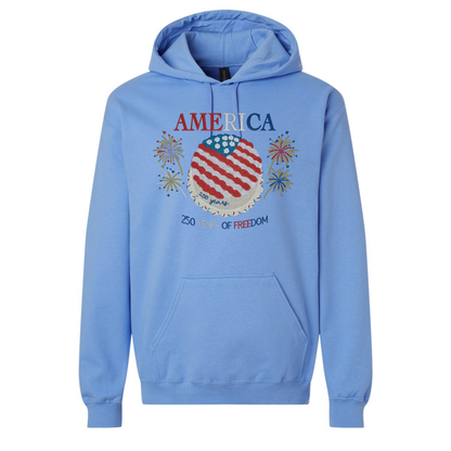 America250 Years of Freedom - Gildan SF000 Crew/Gildan SF500 Hoodie– Embroidery