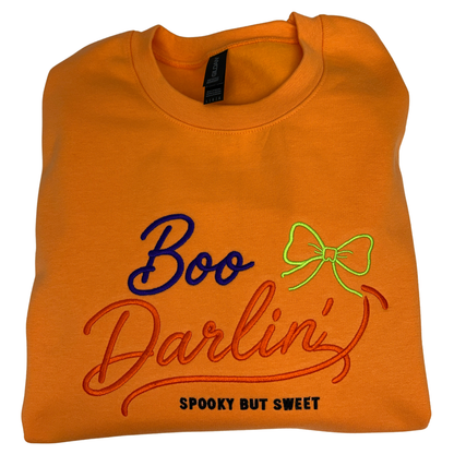 Boo Darlin' - Gildan SF000 Crew/Gildan SF500 Hoodie– Embroidery