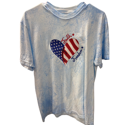 Faith Family Freedom Comfort Colors/Color Blast T-Shirt – Embroidery