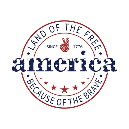 America- Land of the Free Because of the Brave- Gildan Softstyle 64000 /Comfort Colors 1717-T-Shirts-DTF