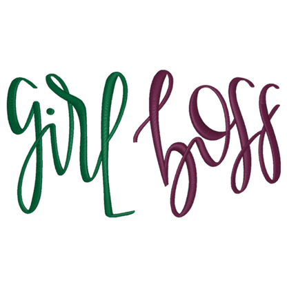 Girl Boss - Gildan SF000 Crew/Gildan SF500 Hoodie– Embroidery