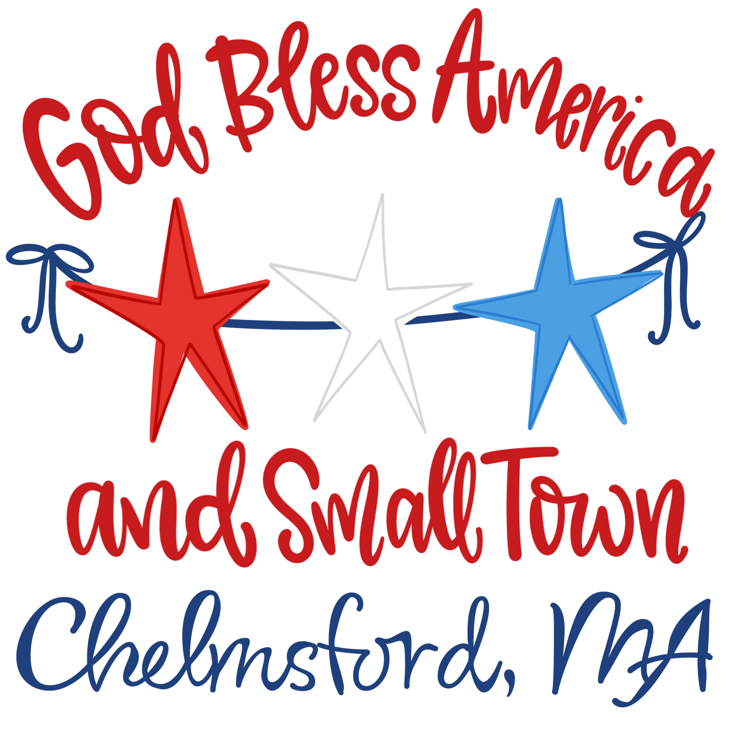 America and Small Town (Name) - Gildan Softstyle 64000 /Comfort Colors 1717-T-Shirts-DTF