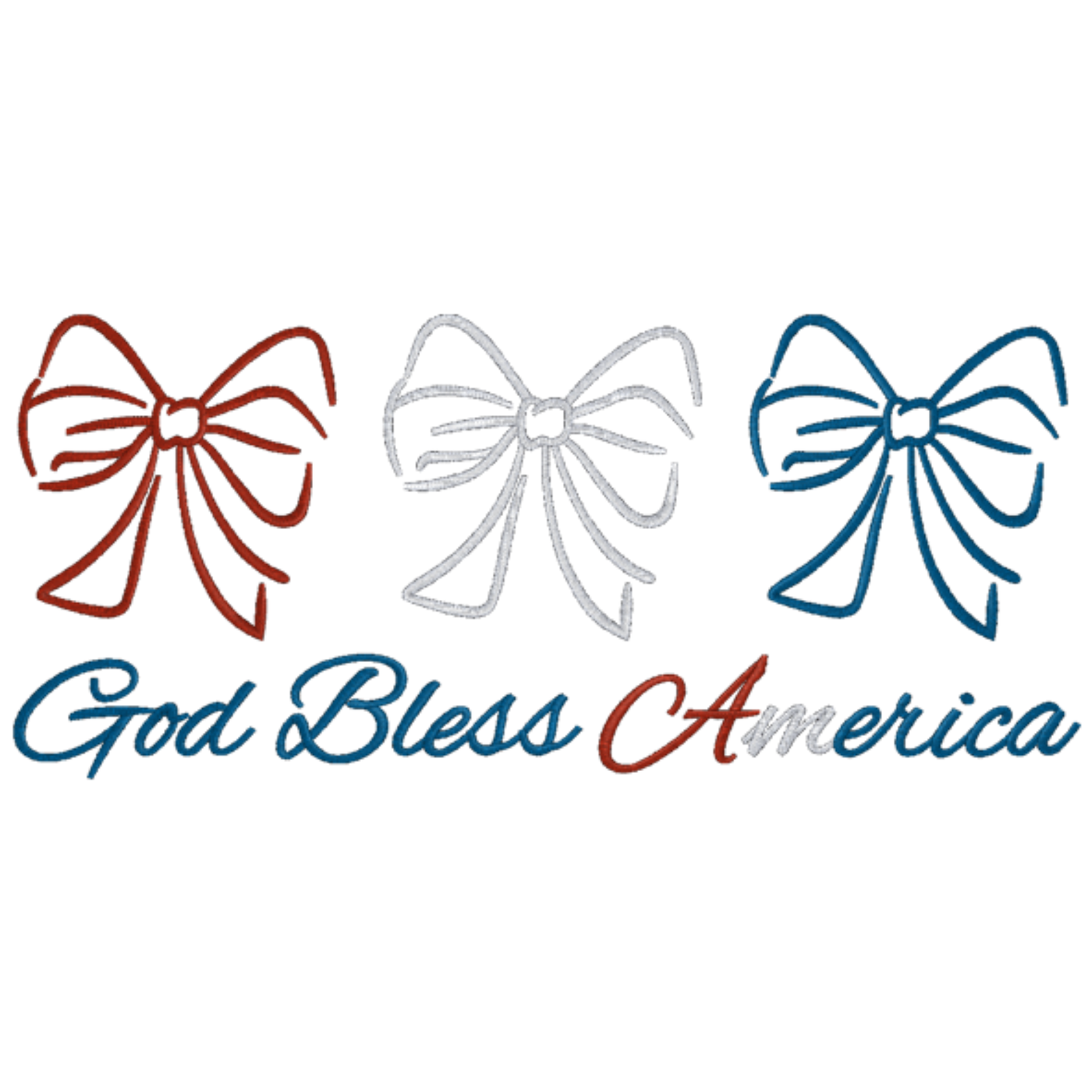 God Bless America Comfort Colors 1717 T-Shirt – Embroidery