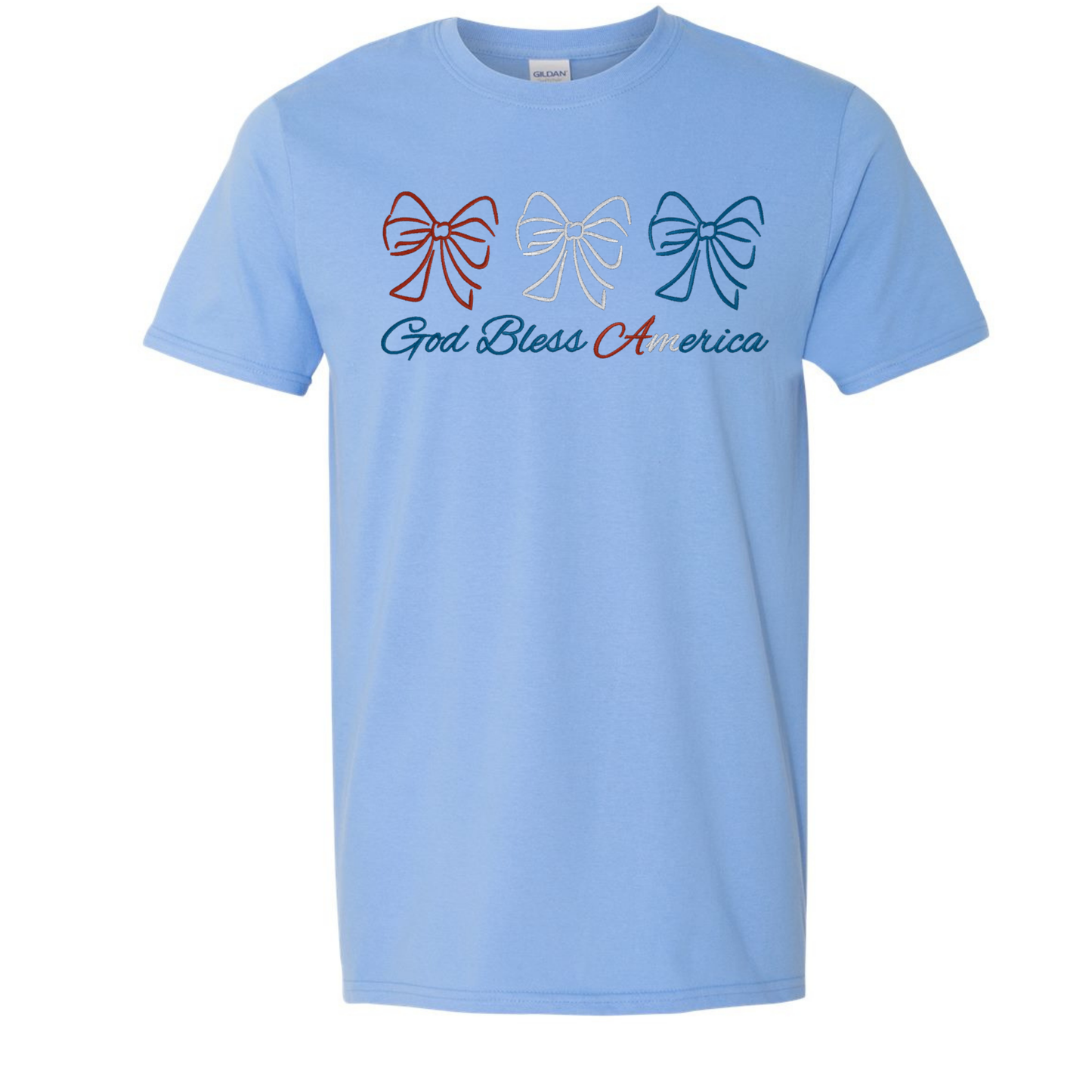 God Bless America Comfort Colors 1717 T-Shirt – Embroidery