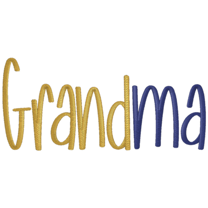 Grandma/Grams/Granny/Grammy/Gammy/Gammie - Gildan SF000 Crew/Gildan SF500 Hoodie– Embroidery