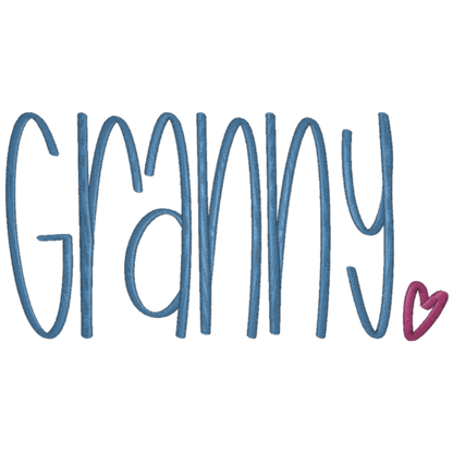 Grandma/Grams/Granny/Grammy/Gammy/Gammie - Gildan SF000 Crew/Gildan SF500 Hoodie– Embroidery