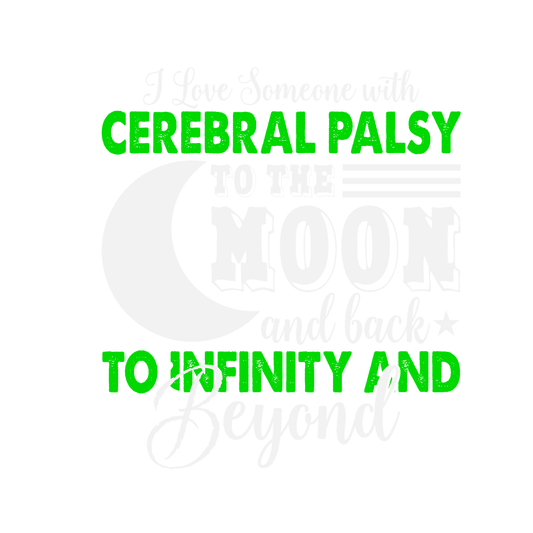 Text with 'Cerebral Palsy' in green on a white background