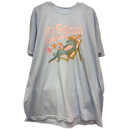 It's 5 O'Clock Somewhere - Gildan Softstyle 64000 /Comfort Colors 1717-T-Shirts-DTF