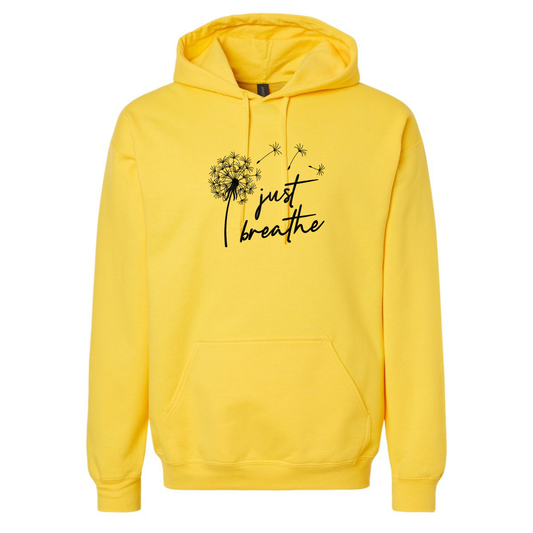 Just Breathe - Gildan SF000 Crew/Gildan SF500 Hoodie– Embroidery