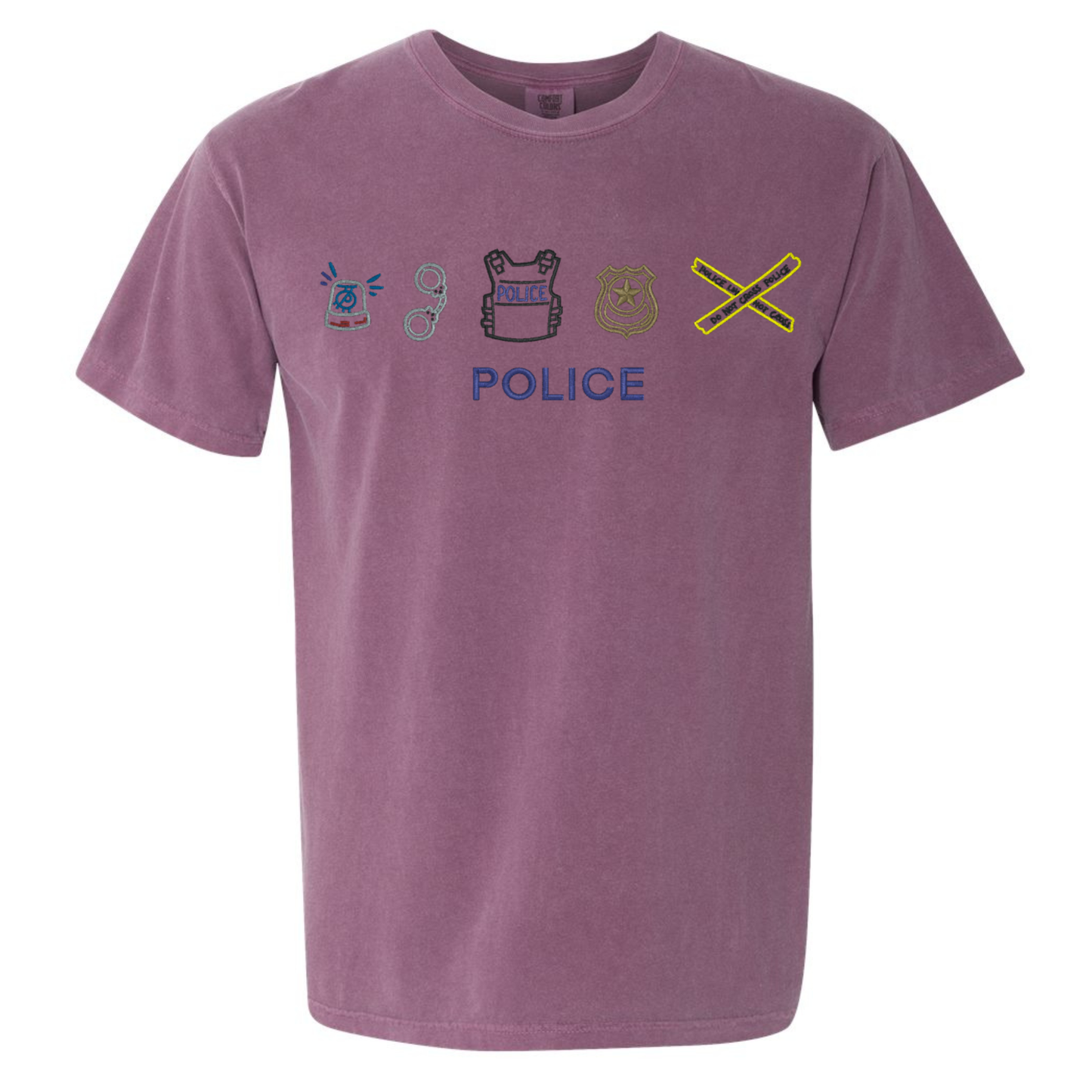 Police- Comfort Colors 1717 T-Shirt – Embroidery
