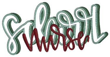 Embroidery design with the word 'Mistletoe' in a decorative font.