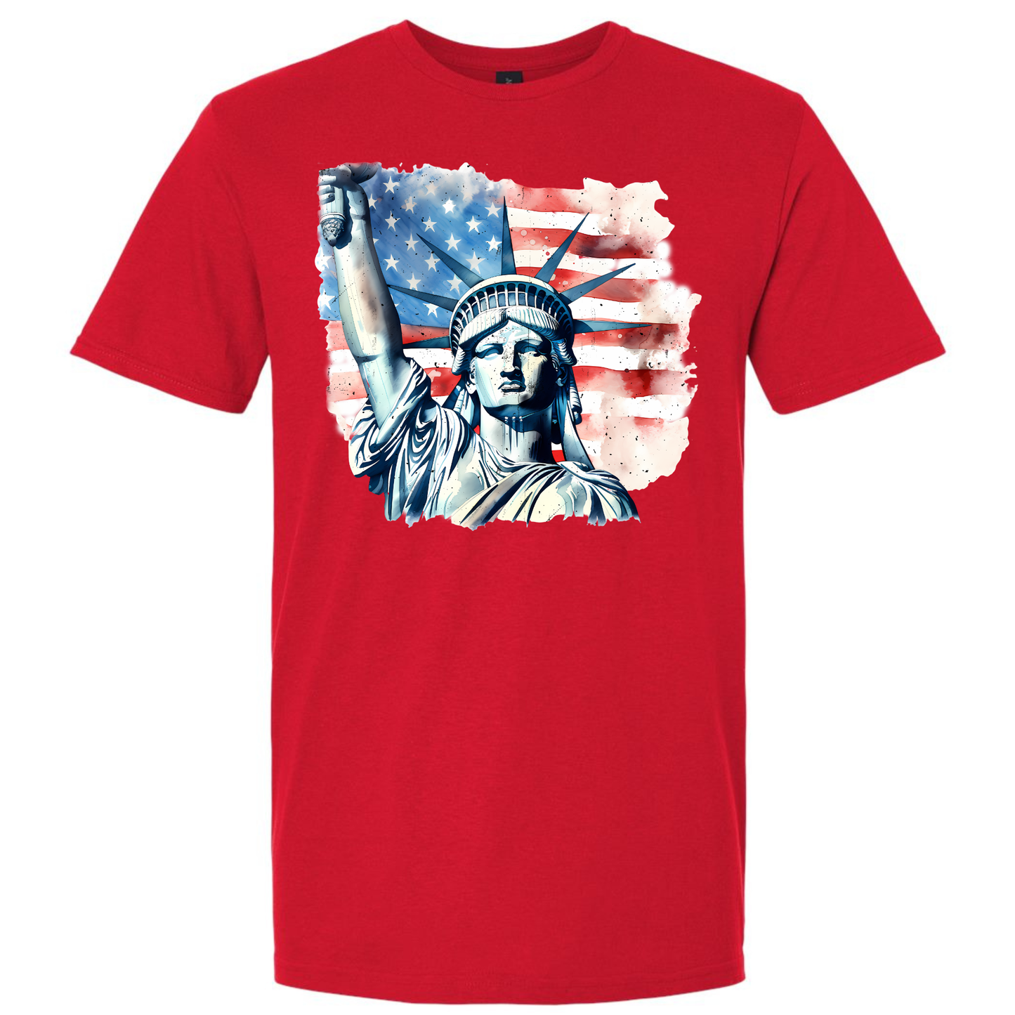 Statue of Liberty Fourth of July - Gildan Softstyle 64000 /Comfort Colors 1717-T-Shirts-DTF