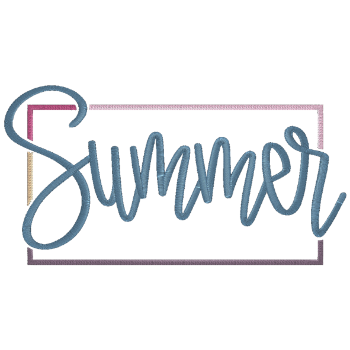 Summer (Puff Design) Comfort Colors 1717 T-Shirt – Embroidery