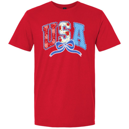 USA Patchwork- Gildan Softstyle 64000 /Comfort Colors 1717-T-Shirts-DTF
