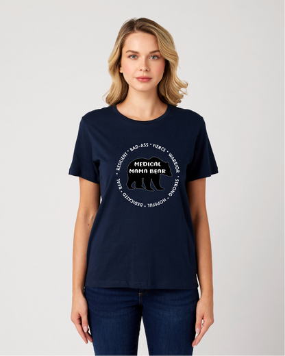 Medical Mama Bear - Gildan Softstyle 64000 T-Shirt – DTF (Choose Your Color)